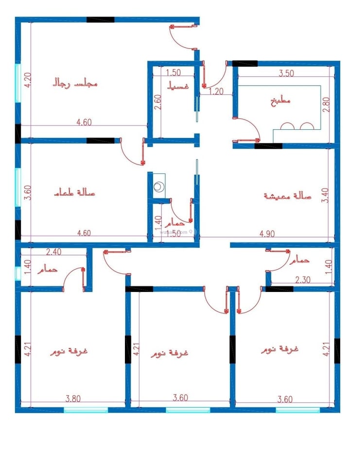 Apartment 775 SQM with 4 Bedrooms An Nuzhah, North Jeddah, Jeddah