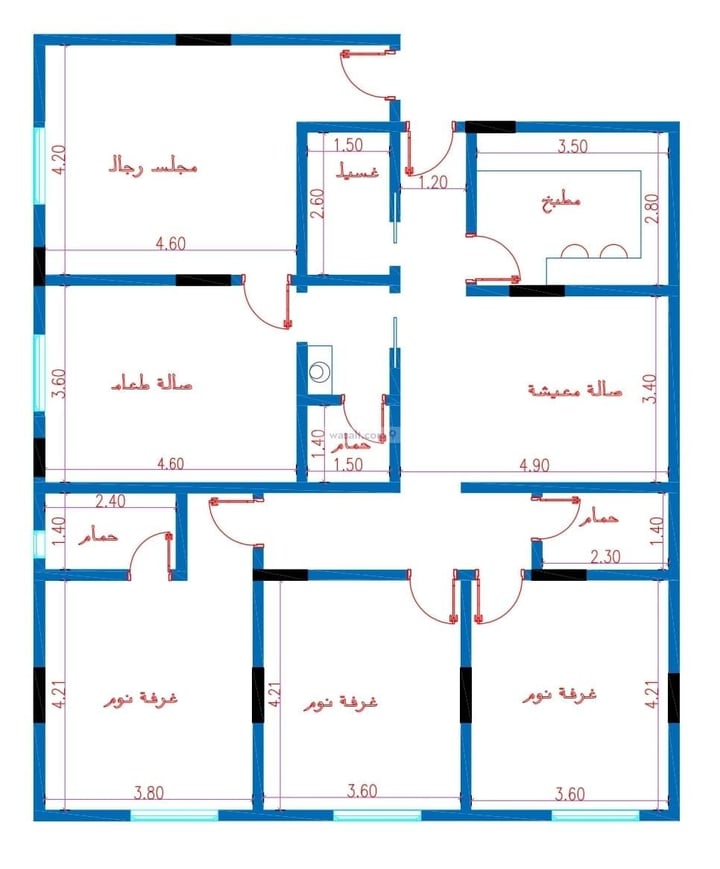 شقة 775 متر مربع ب 4 غرف النزهة، شمال جدة، جدة