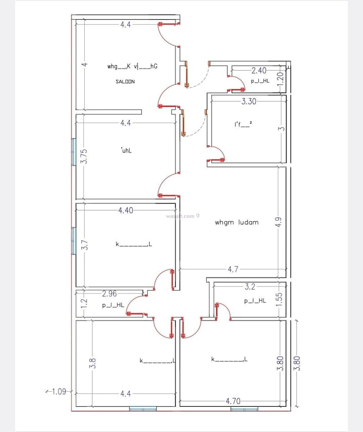 Apartment 775 SQM with 5 Bedrooms An Nuzhah, North Jeddah, Jeddah