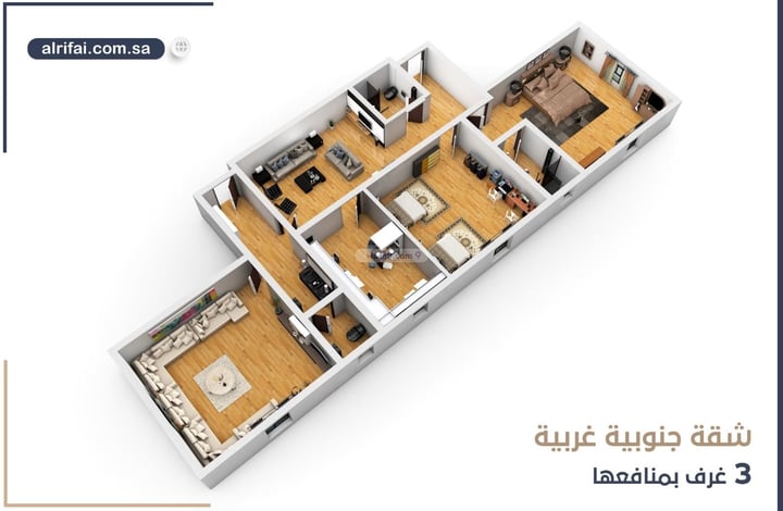 Apartment 188.49 SQM with 6 Bedrooms An Naim, North Jeddah, Jeddah