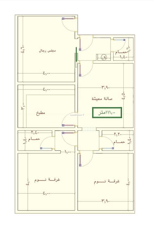 شقة 1920 متر مربع ب 3 غرف الجامعة، جنوب جدة، جدة
