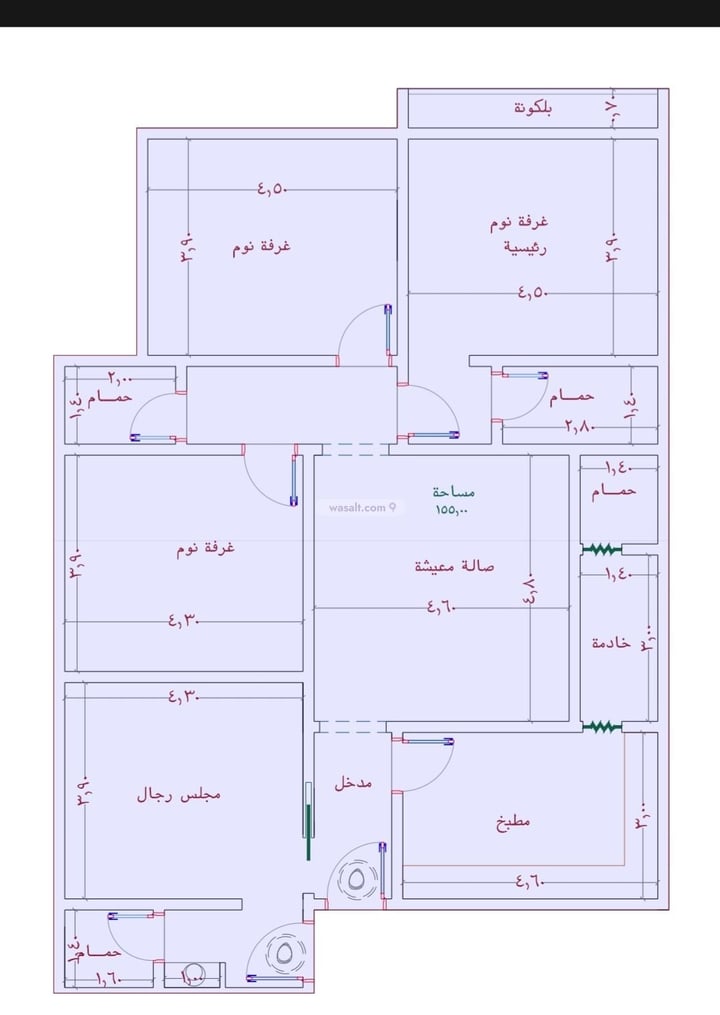 Apartment 1242.8 SQM with 4 Bedrooms Al Wahah, East Jeddah, Jeddah