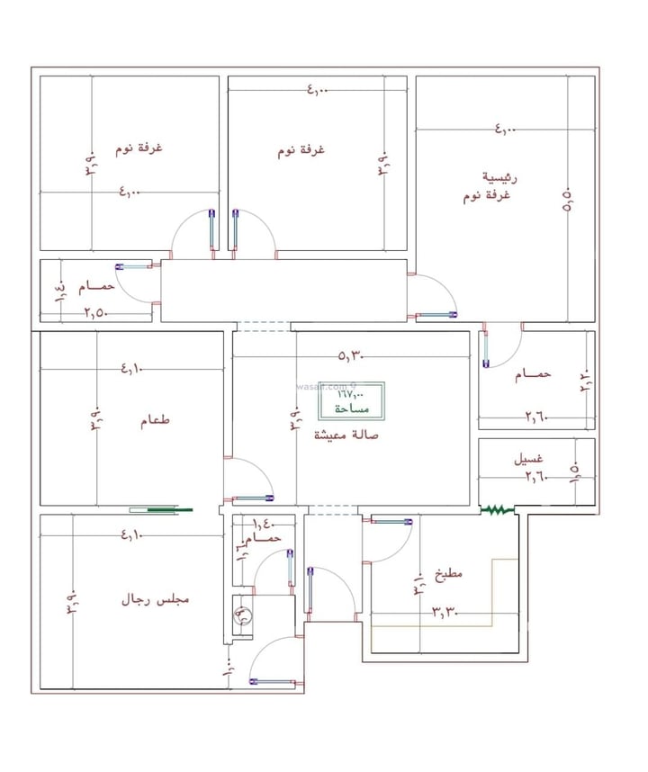 Apartment 865.5 SQM with 5 Bedrooms Ar Rabwah, North Jeddah, Jeddah