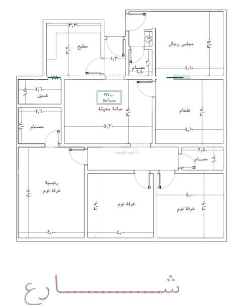 Apartment 865.5 SQM with 5 Bedrooms Ar Rabwah, North Jeddah, Jeddah