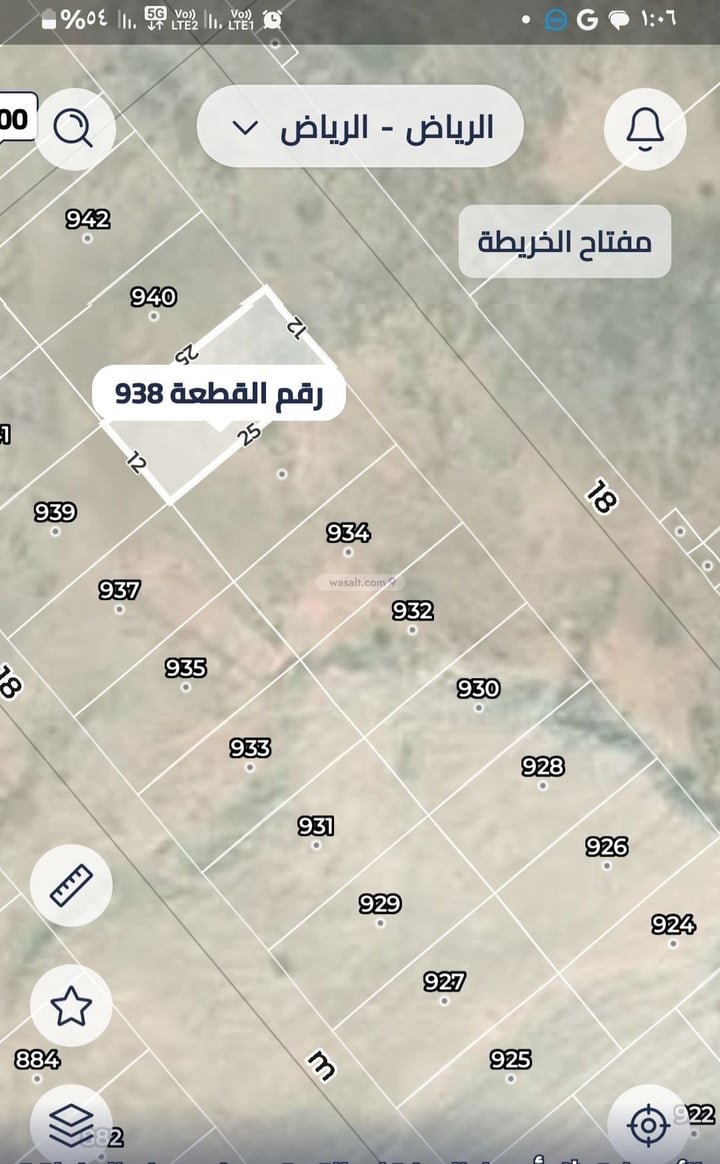 أرض 602.53 متر مربع شرقية على شارع 18م الوسام، شرق الرياض، الرياض