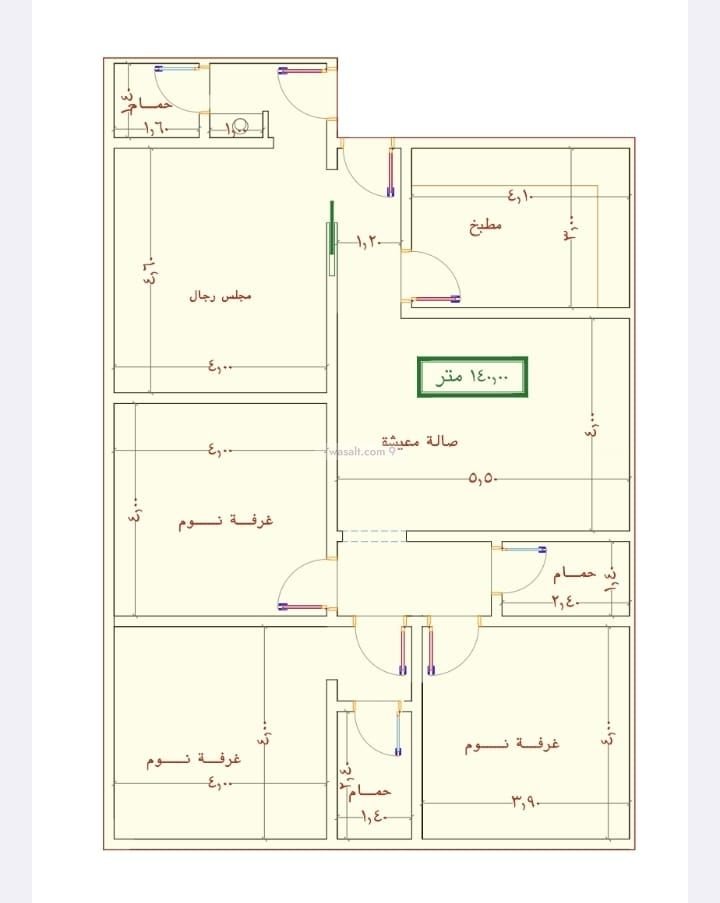 شقة 1920 متر مربع ب 3 غرف الجامعة، جنوب جدة، جدة