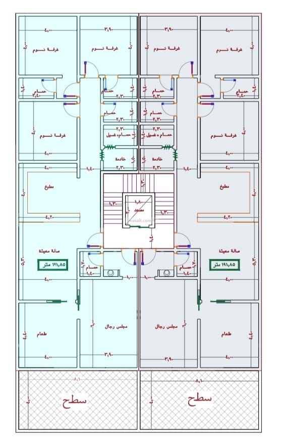 Apartment 1920 SQM with 3 Bedrooms Al Jamiah, South Jeddah, Jeddah