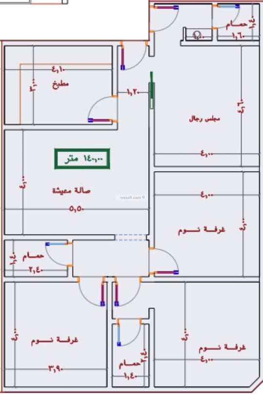 Apartment 1920 SQM with 4 Bedrooms Al Jamiah, South Jeddah, Jeddah