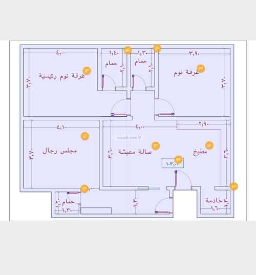 شقة 750 متر مربع ب 4 غرف النزهة، شمال جدة، جدة