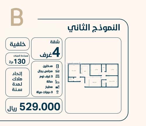 Apartment 500 SQM with 4 Bedrooms An Naim, North Jeddah, Jeddah