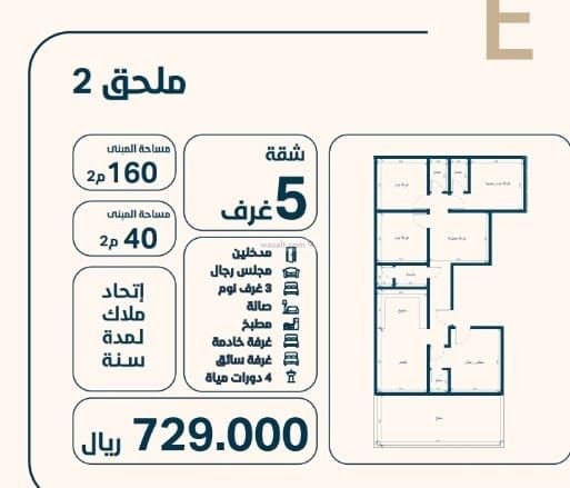 Apartment 500 SQM with 4 Bedrooms An Naim, North Jeddah, Jeddah