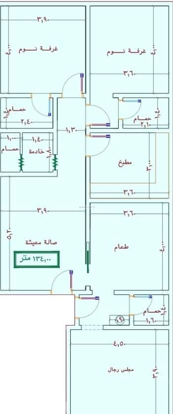 شقة 1920 متر مربع ب 3 غرف الجامعة، جنوب جدة، جدة