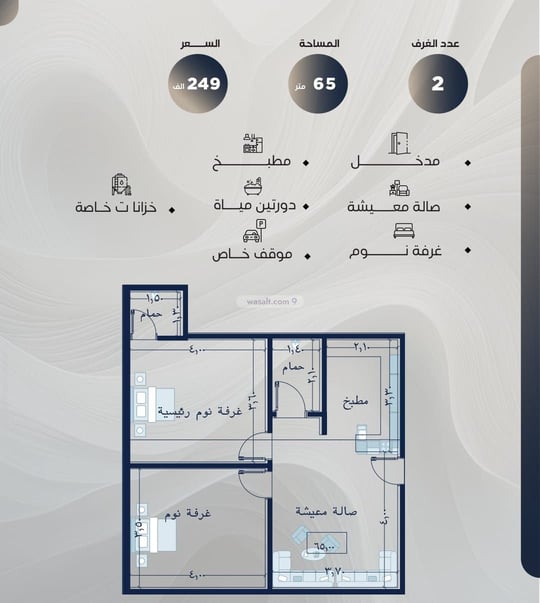 شقة 575 متر مربع ب 3 غرف النزهة، شمال جدة، جدة