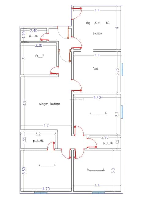 Apartment 775 SQM with 5 Bedrooms An Nuzhah, North Jeddah, Jeddah