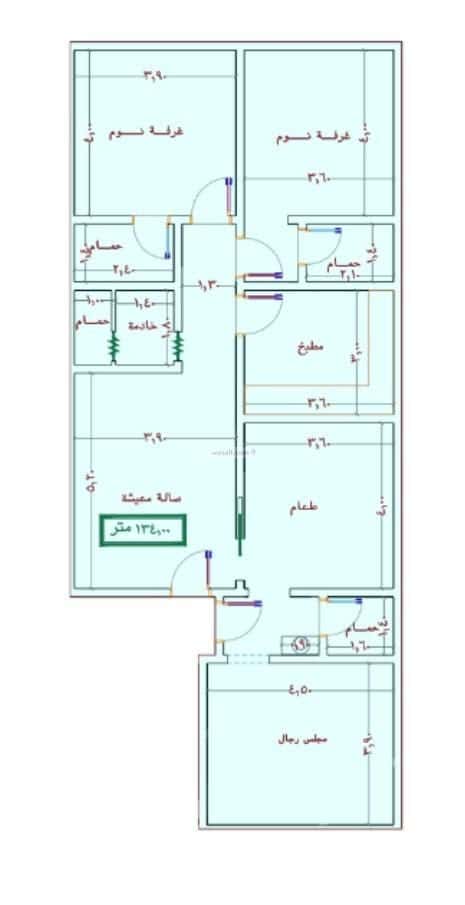 شقة 1920 متر مربع ب 4 غرف الجامعة، جنوب جدة، جدة