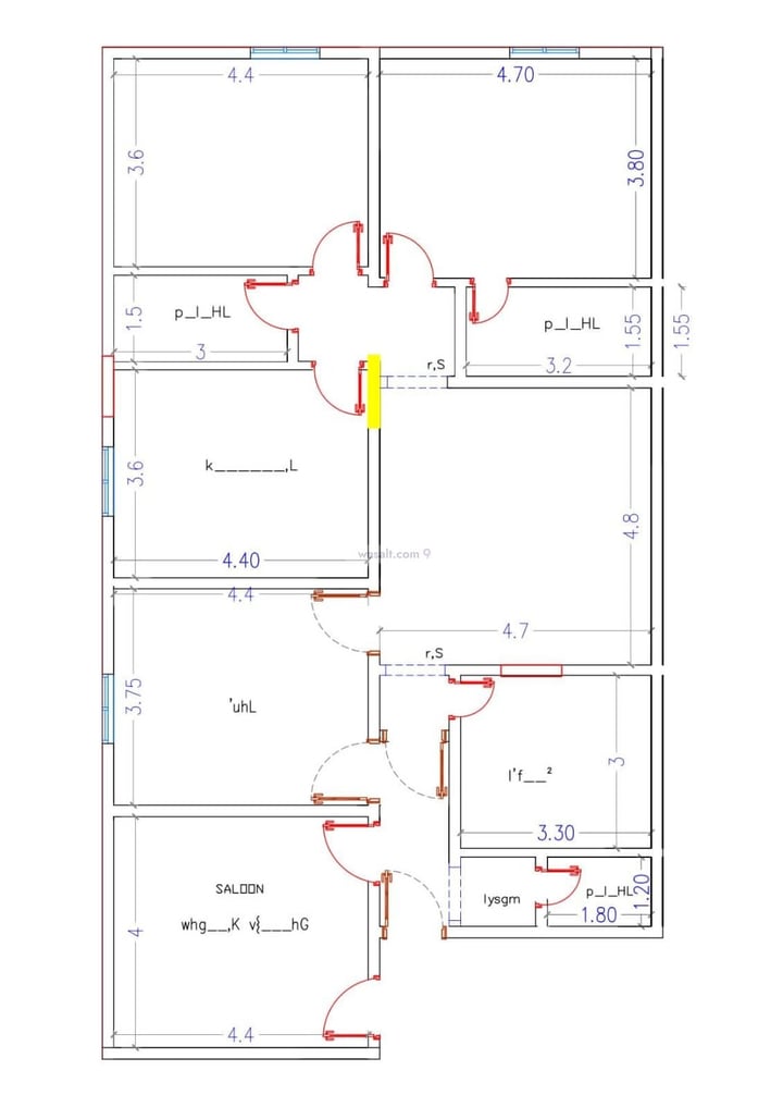 Apartment 525 SQM with 4 Bedrooms Al Faisaliyah, North Jeddah, Jeddah