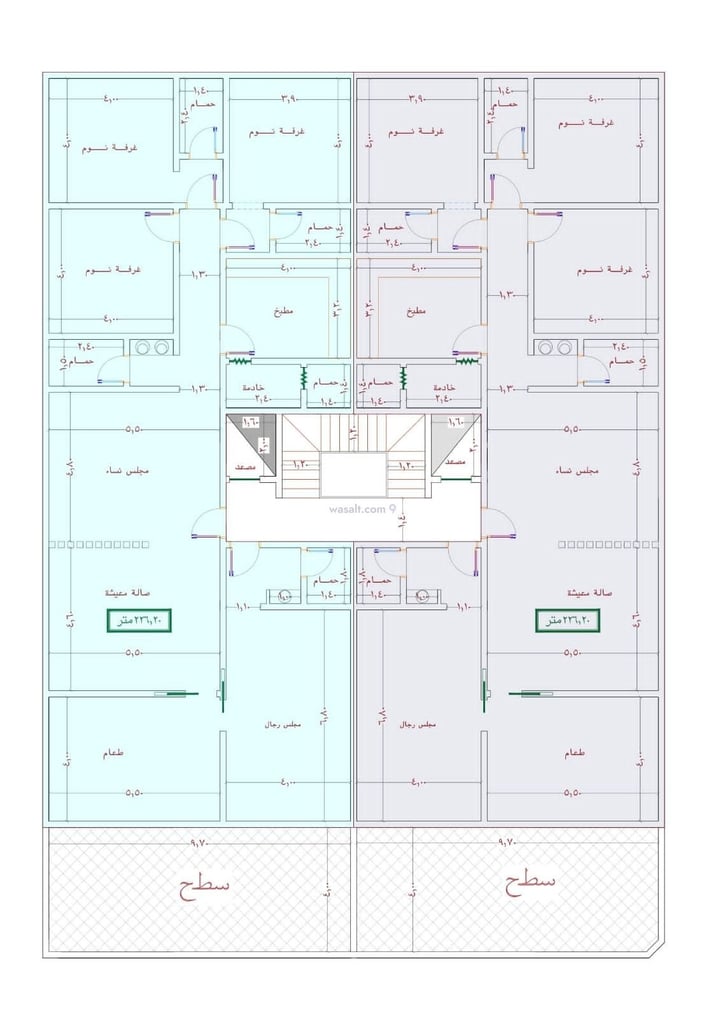 Apartment 630 SQM with 3 Bedrooms As Salamah, North Jeddah, Jeddah