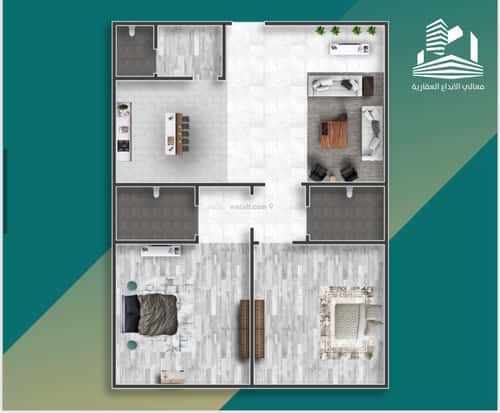 Apartment 900 SQM with 3 Bedrooms As Safa, North Jeddah, Jeddah