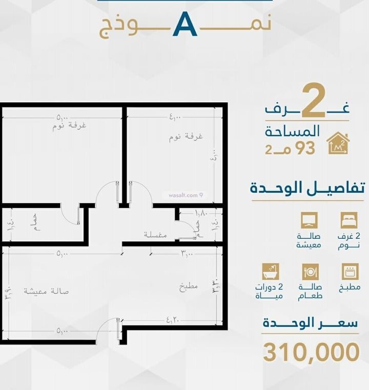 Apartment 2958.31 SQM with 2 Bedrooms Al Fayha, South Jeddah, Jeddah