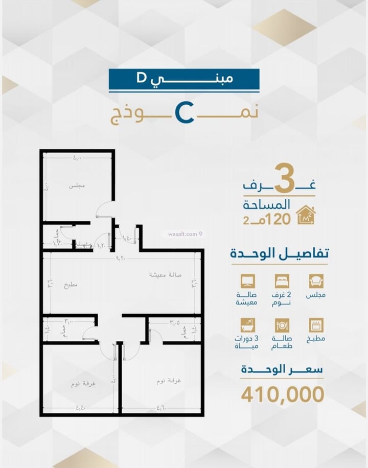 Apartment 2958 SQM with 2 Bedrooms Al Fayha, South Jeddah, Jeddah