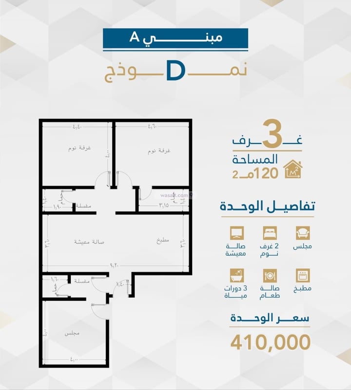 شقة 2958.31 متر مربع ب 3 غرف الفيحاء، جنوب جدة، جدة