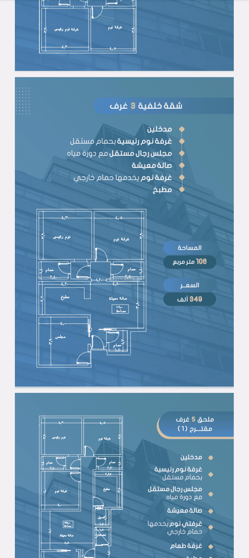 Apartment 698.43 SQM with 3 Bedrooms Al Swaryee, North Jeddah, Jeddah