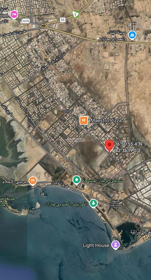 Land 640 SQM Facing South West on 30m Width Street Ar Rehab 3, Jazan
