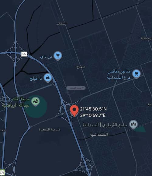 أرض 672 متر مربع غربية على شارع 15م الحمدانية، شرق جدة، جدة