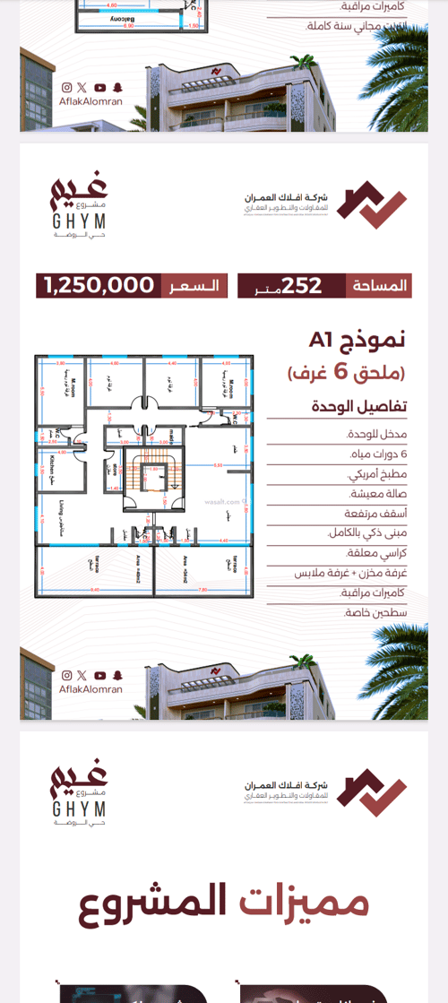 Apartment 450 SQM with 6 Bedrooms Al Rawdhah, North Jeddah, Jeddah