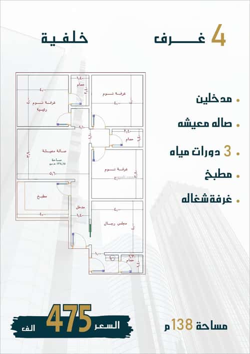 Apartment with 5 Bedrooms Al Swaryee, North Jeddah, Jeddah