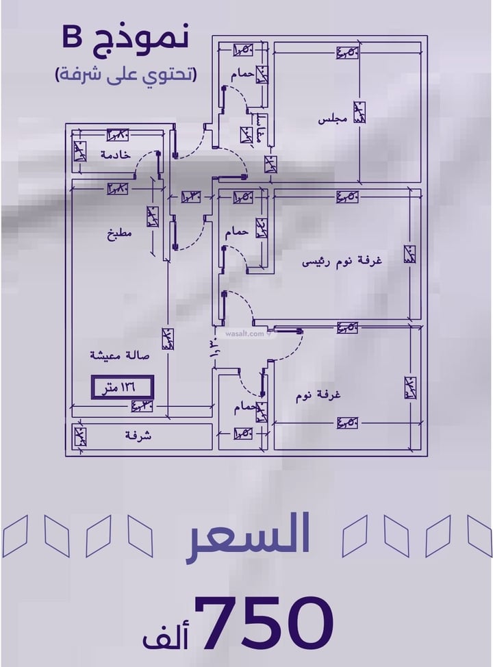 شقة 700 متر مربع ب 3 غرف الزهراء، شمال جدة، جدة