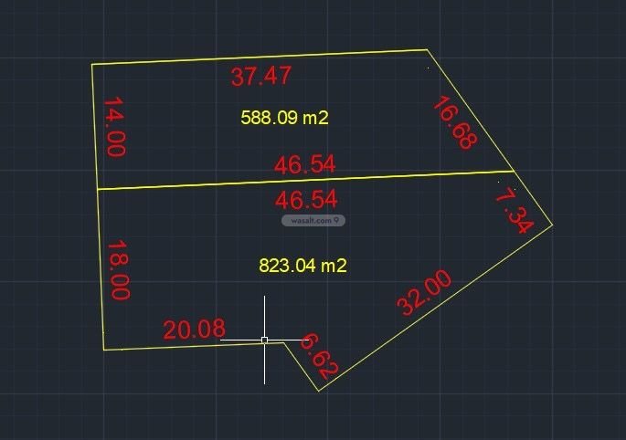 Land 823.0399780273438 SQM Facing South West on 15m Width Street Al Khair, North Riyadh, Riyadh