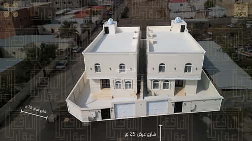 Villa 447.36 SQM Facing South on 25m Width Street Gourana, Makkah Al Mukarramah