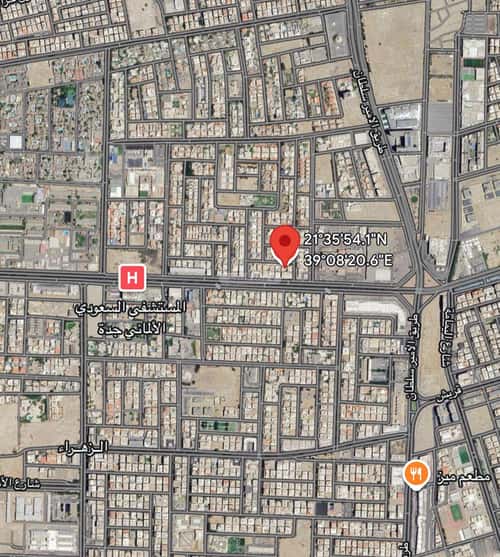أرض 375 متر مربع شمالية على شارع 15م الزهراء، شمال جدة، جدة