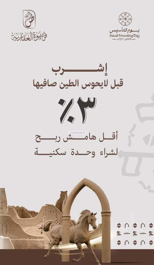 أرض 674.58 متر مربع شمالية شرقية على شارع 25م قفار، حائل