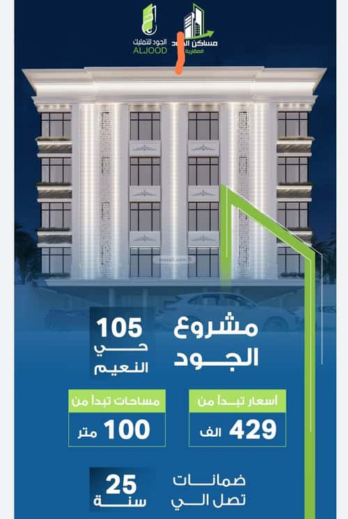 Apartment 1784.58 SQM with 2 Bedrooms Al Bawadi, North Jeddah, Jeddah