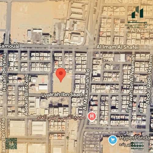 Land 1250 SQM Facing West on 25m Width Street Al Faisaliyah, North Jeddah, Jeddah
