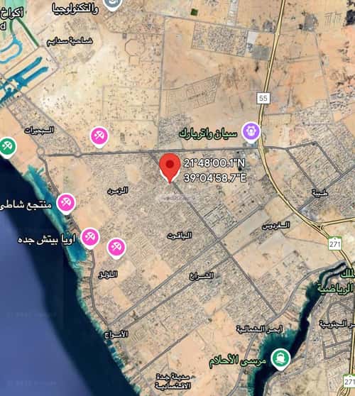 أرض 250 متر مربع شمالية شرقية على شارع 25م الياقوت، شمال جدة، جدة