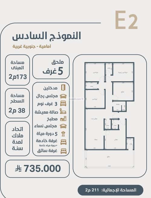 شقة ب 3 غرف النعيم، شمال جدة، جدة