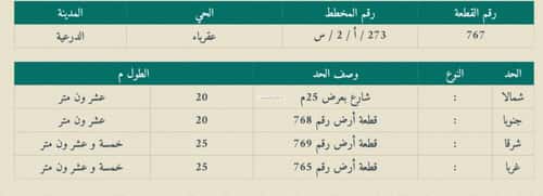 أرض 500 متر مربع شمالية على شارع 25م عقرباء، الجبيلة