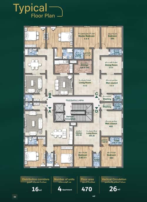 Apartment with 3 Bedrooms Al Salamah, North Jeddah, Jeddah