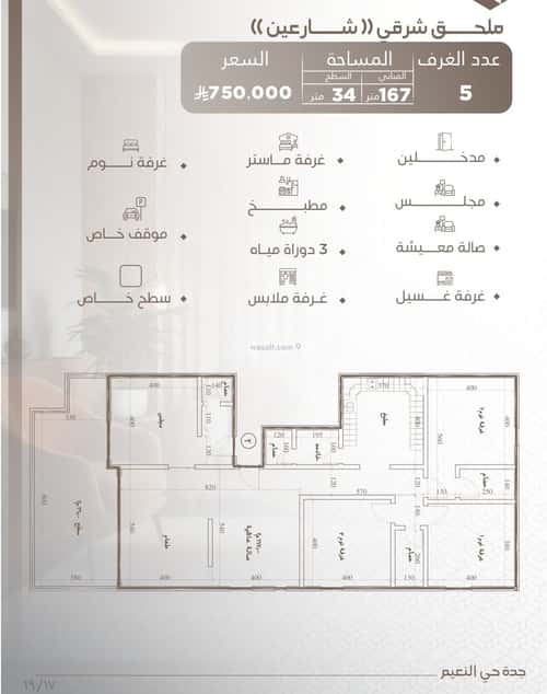 Apartment with 3 Bedrooms Al Naeem, North Jeddah, Jeddah