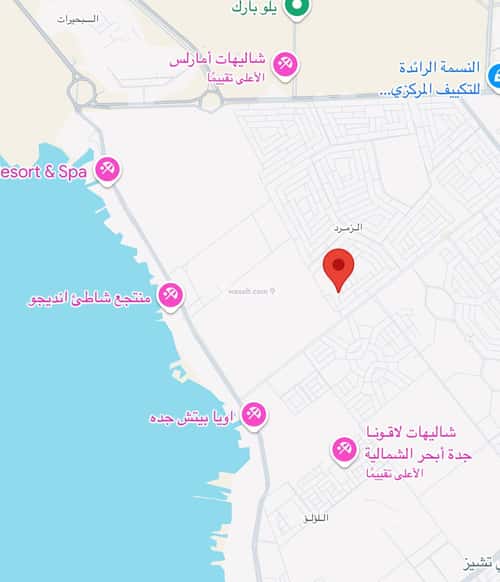 أرض 668.5 متر مربع جنوبية غربية على شارع 25م الزمرد، شمال جدة، جدة