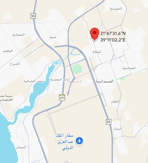 أرض 384.36 متر مربع جنوبية على شارع 15م الفلاح، شرق جدة، جدة