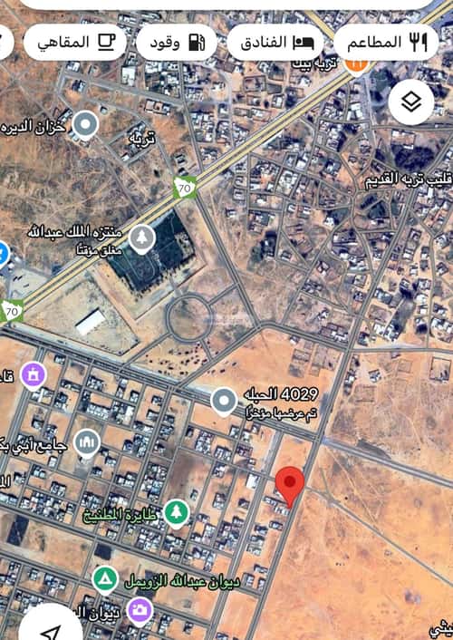 أرض 480 متر مربع شمالية على شارع 20م زرود، تربة