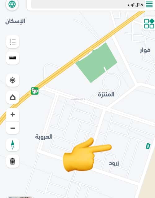 أرض 480 متر مربع شمالية على شارع 20م زرود، تربة