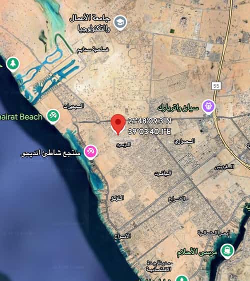 أرض 250 متر مربع غربية على شارع 32م الزمرد، شمال جدة، جدة