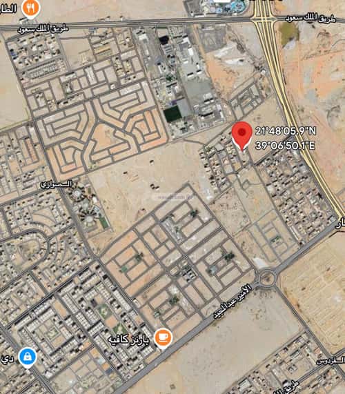 Land 1155 SQM Facing East on 15m Width Street Al Swaryee, North Jeddah, Jeddah