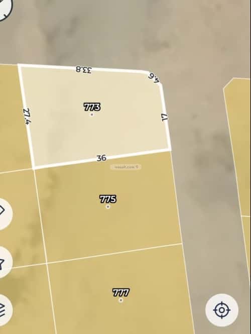 أرض 847.38 متر مربع شمالية شرقية على شارع 32م الخليج، شمال جدة، جدة