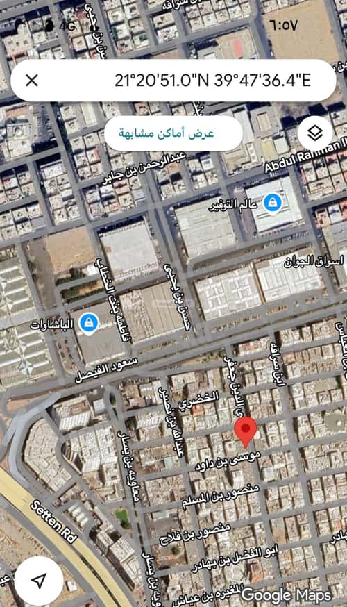 أرض 400 متر مربع جنوبية شرقية على شارع 10م الفيصلية، شمال جدة، جدة